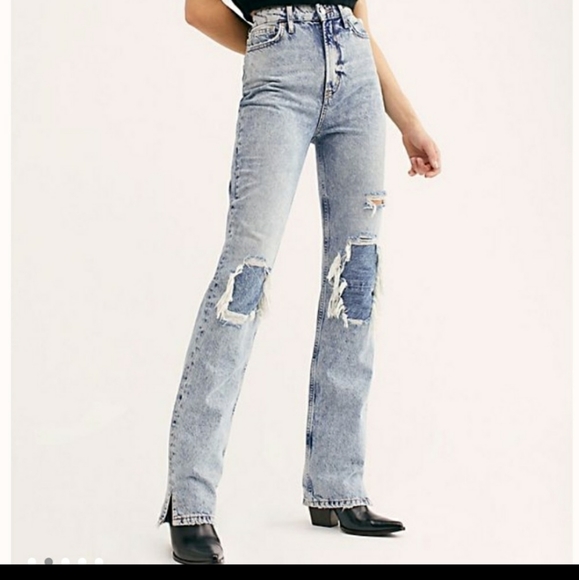 Free People My Own Lane Jeans Blue - Picture 5 of 7